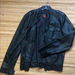 Mens Guess jacket. Vegan leather. Worn once.